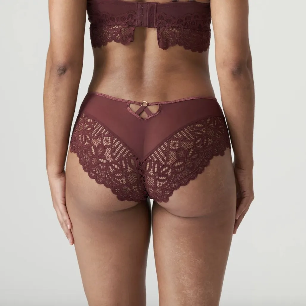 Prima Donna Twist First Night Hot Pant in Merlot 0541882