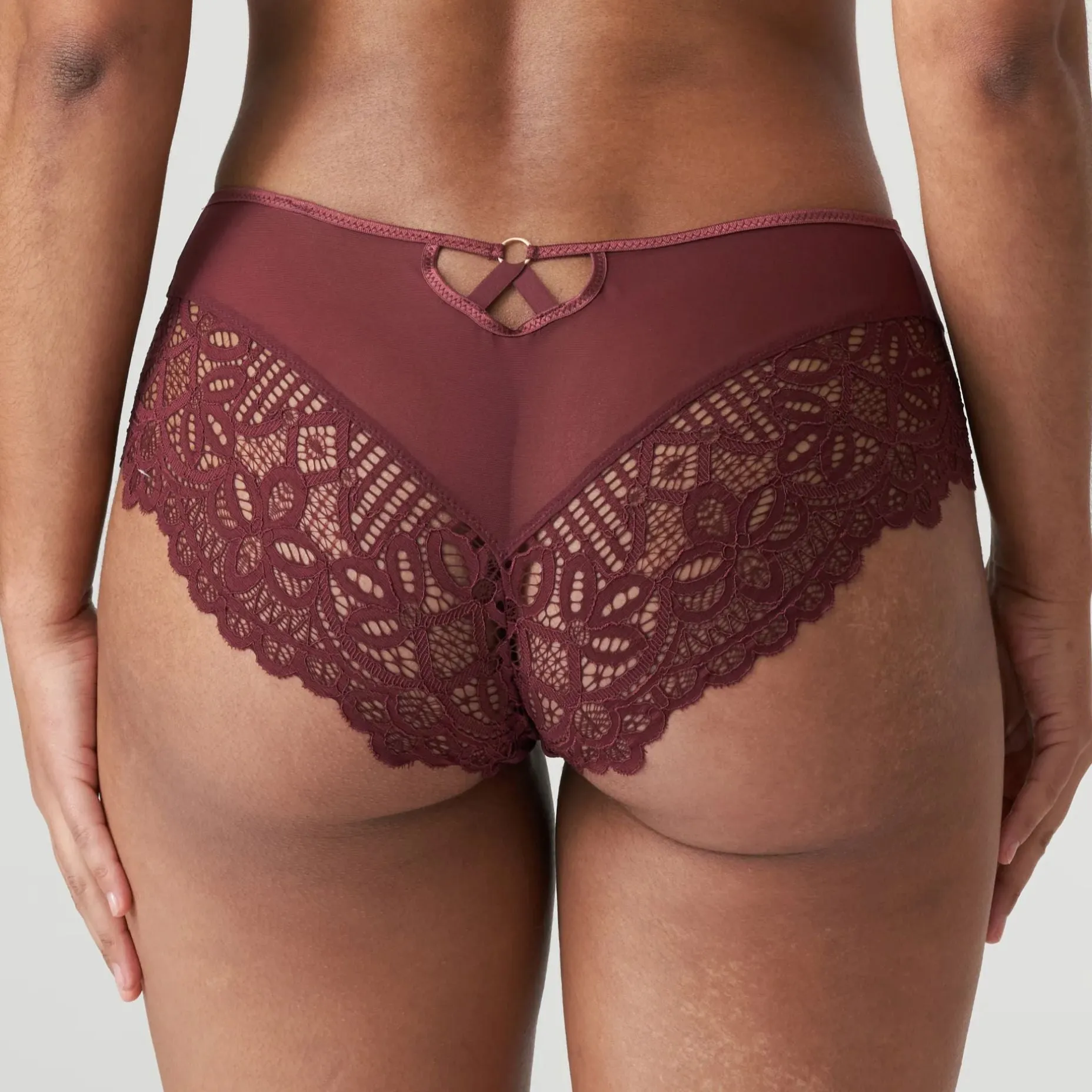 Prima Donna Twist First Night Hot Pant in Merlot 0541882