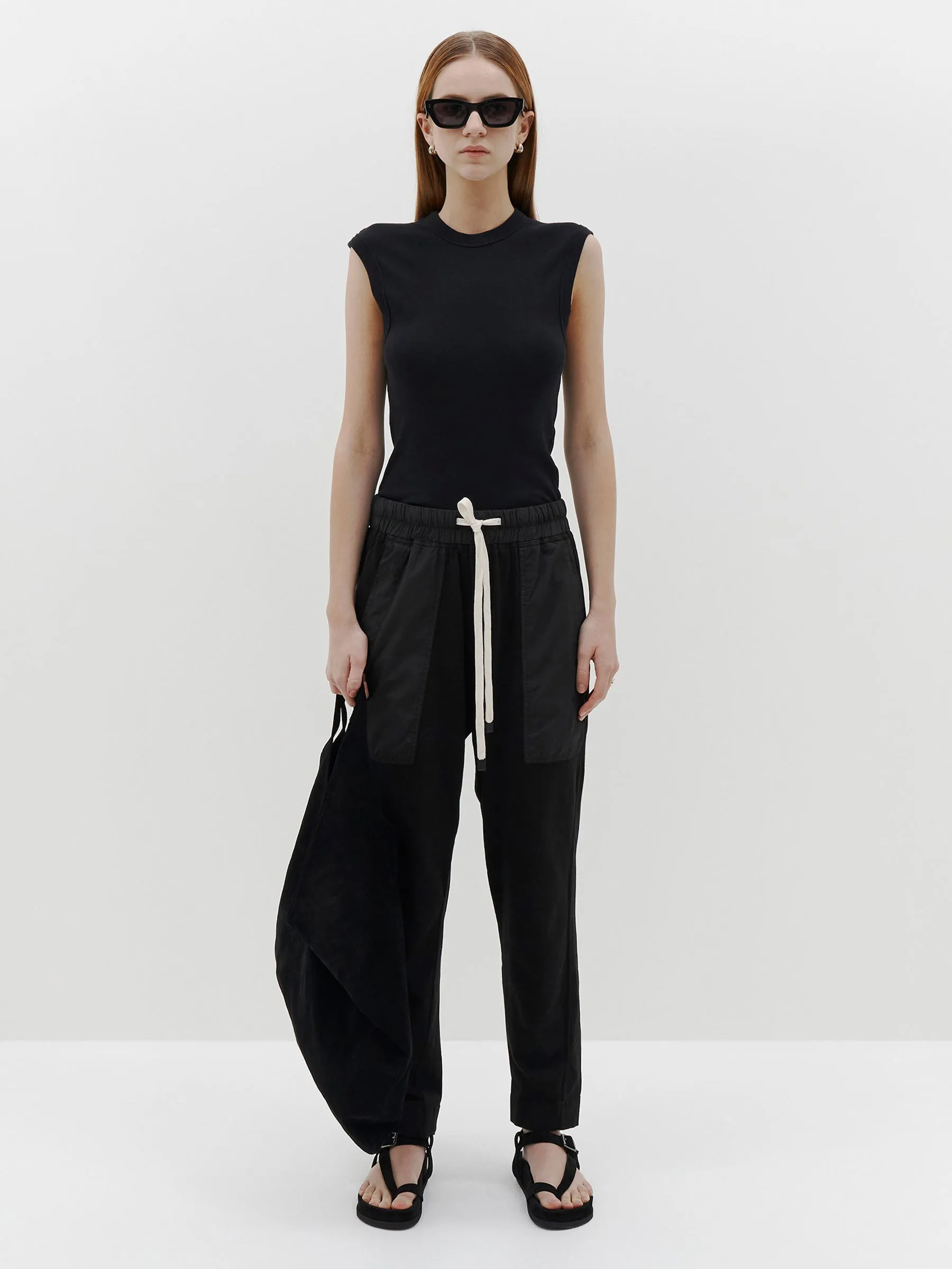 regular tapered jersey pant