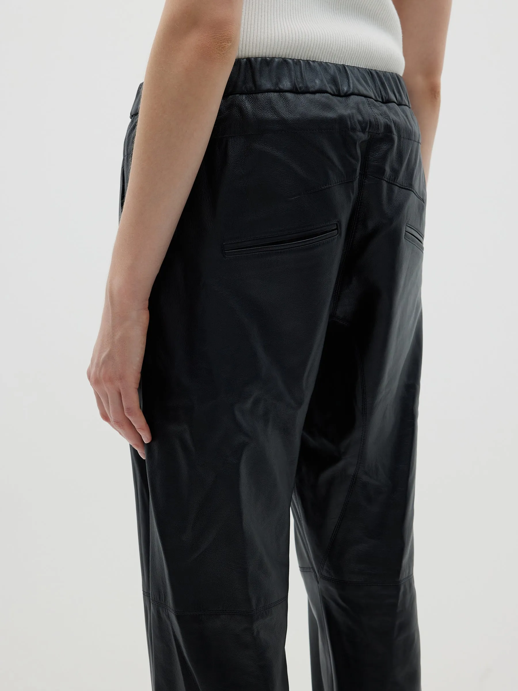 relaxed leather pant ll