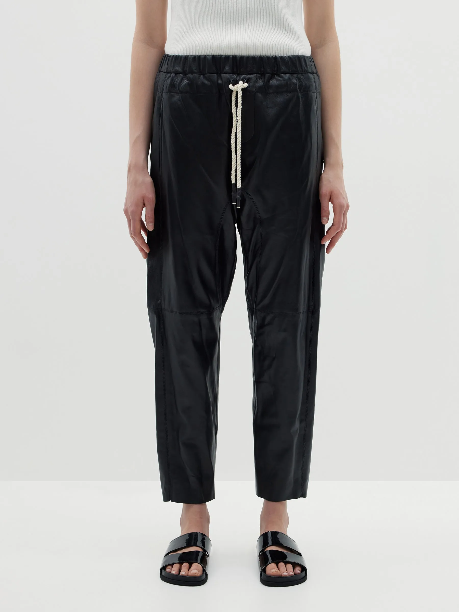 relaxed leather pant ll