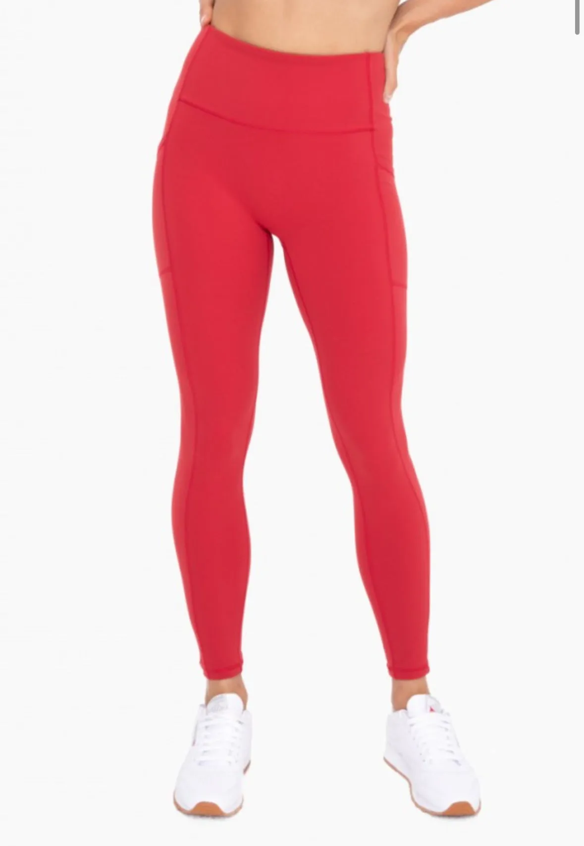 Salty Savage Ladies "OG Smile" Sweetheart No Front Seam High Waist Pocket Leggings