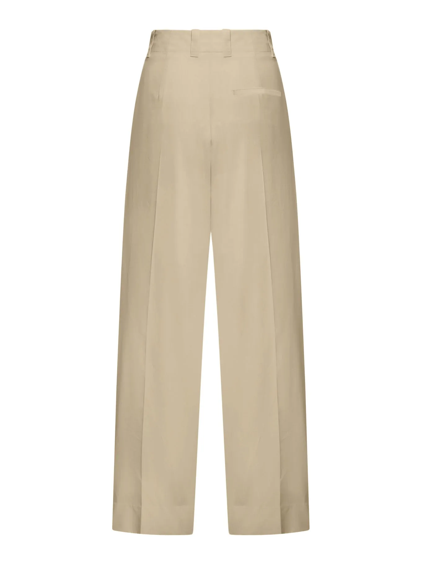 Silk and cotton trousers