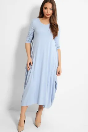 Sky Blue Organic Cotton Parachute Dress