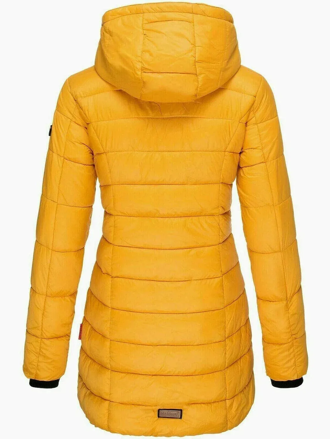 Stylish and Cozy Women's Mid-Length Quilted Puffer Coat with Windproof Features