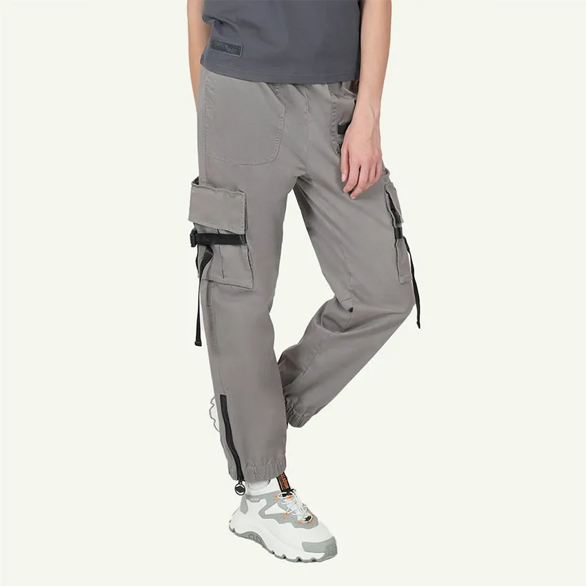 TAPPER CARGO LAP PKT WOMEN'S PANTS -  GRAY FLANNEL