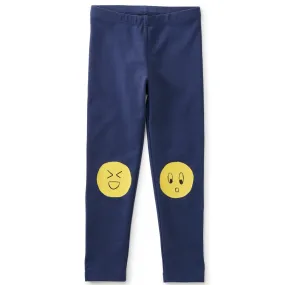 Tea Collection Emoji Knees Graphic Leggings