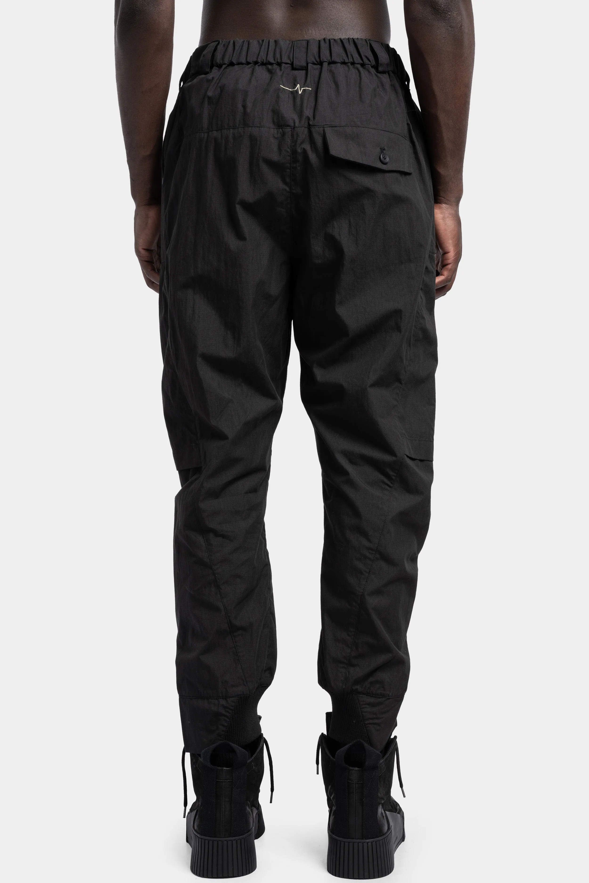 Technical cotton blend pants