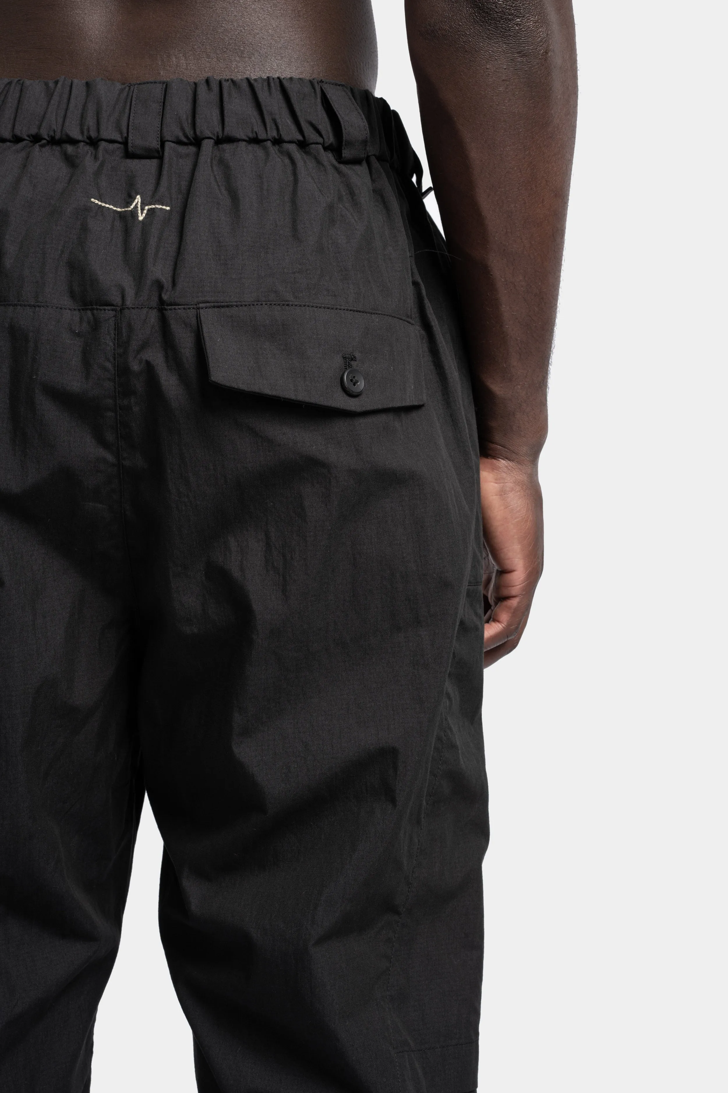 Technical cotton blend pants