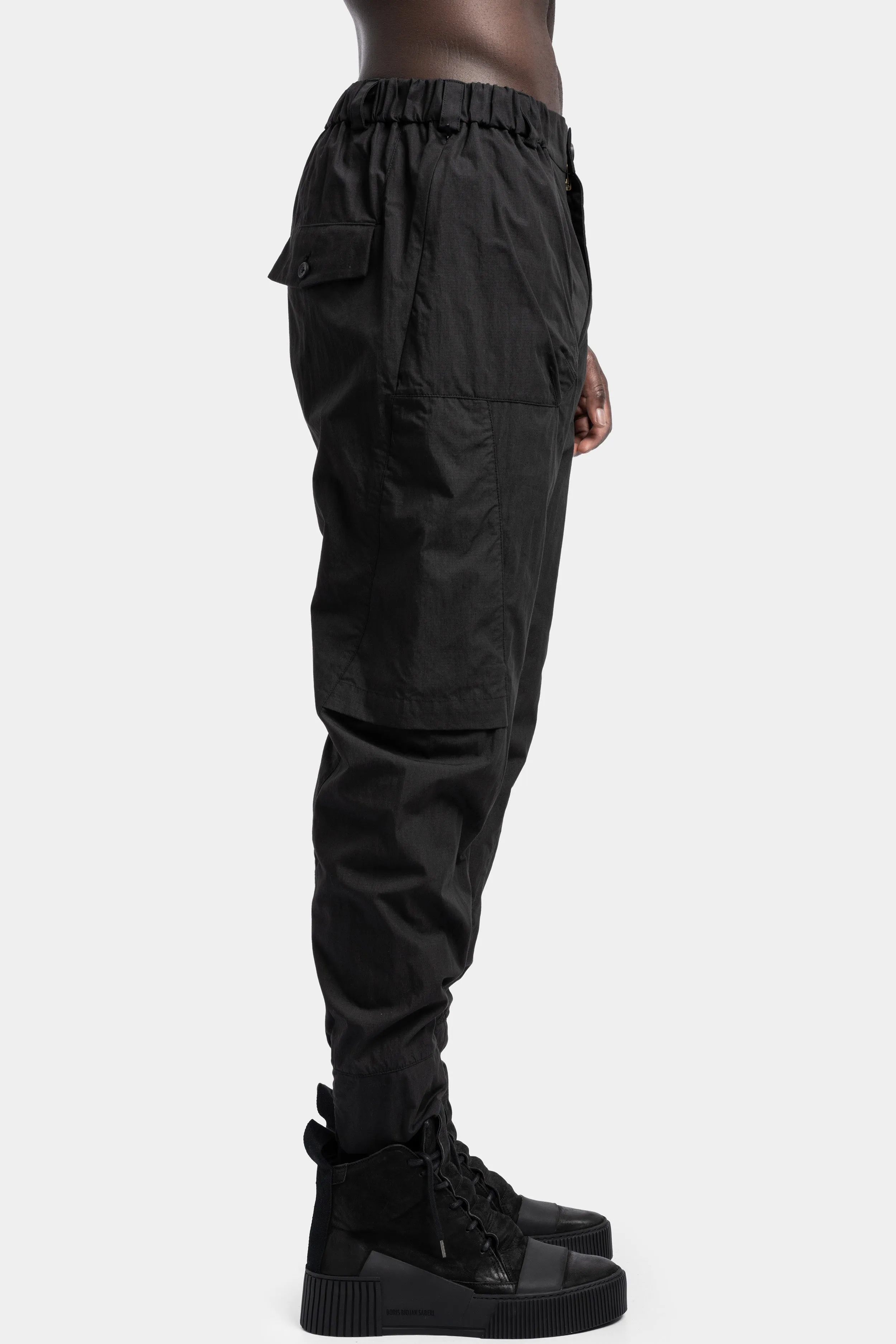 Technical cotton blend pants