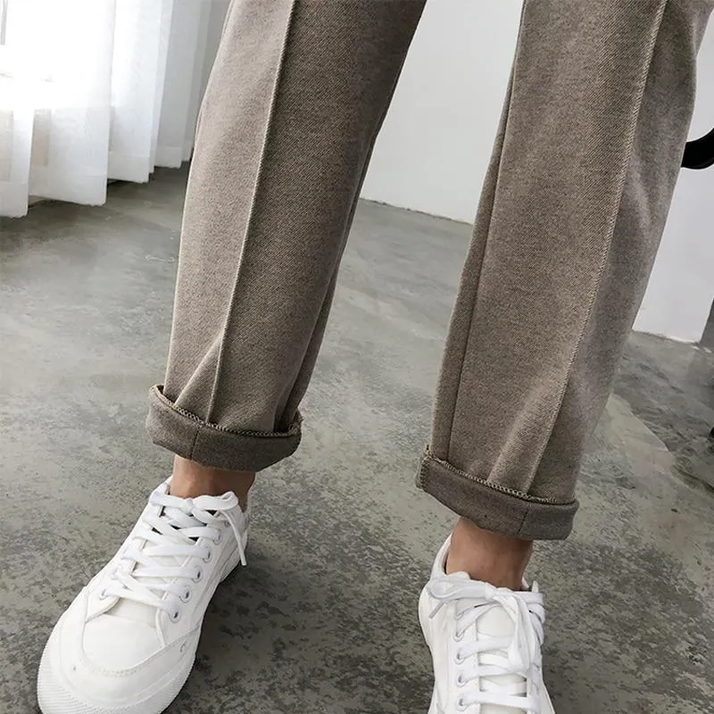 Thicken Pencil Wool Pants OL Style