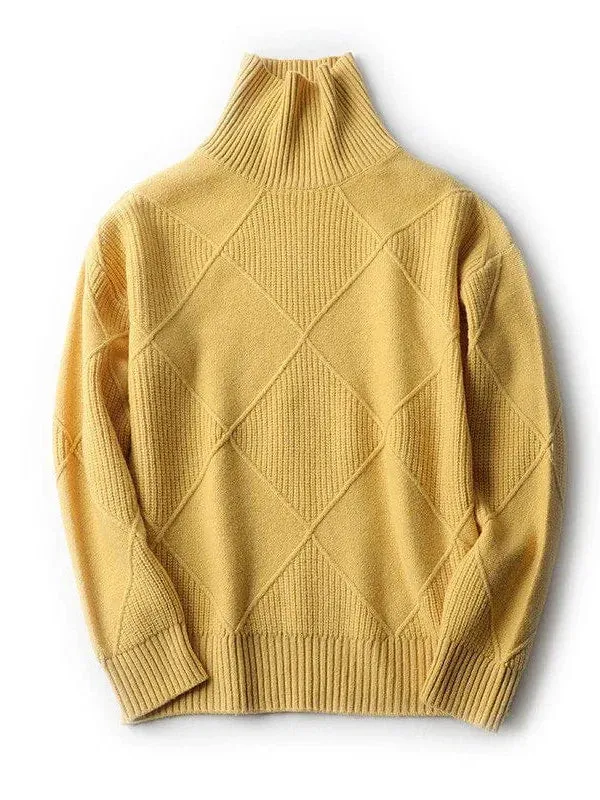 Women's Stylish Turtleneck Pullover Sweater