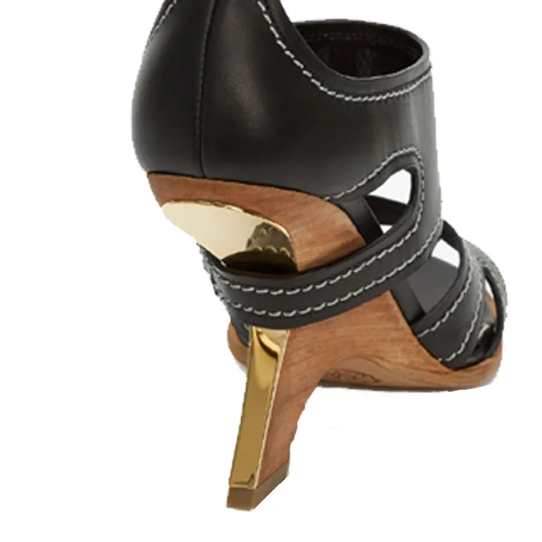 Wood Heel Ankle, Black