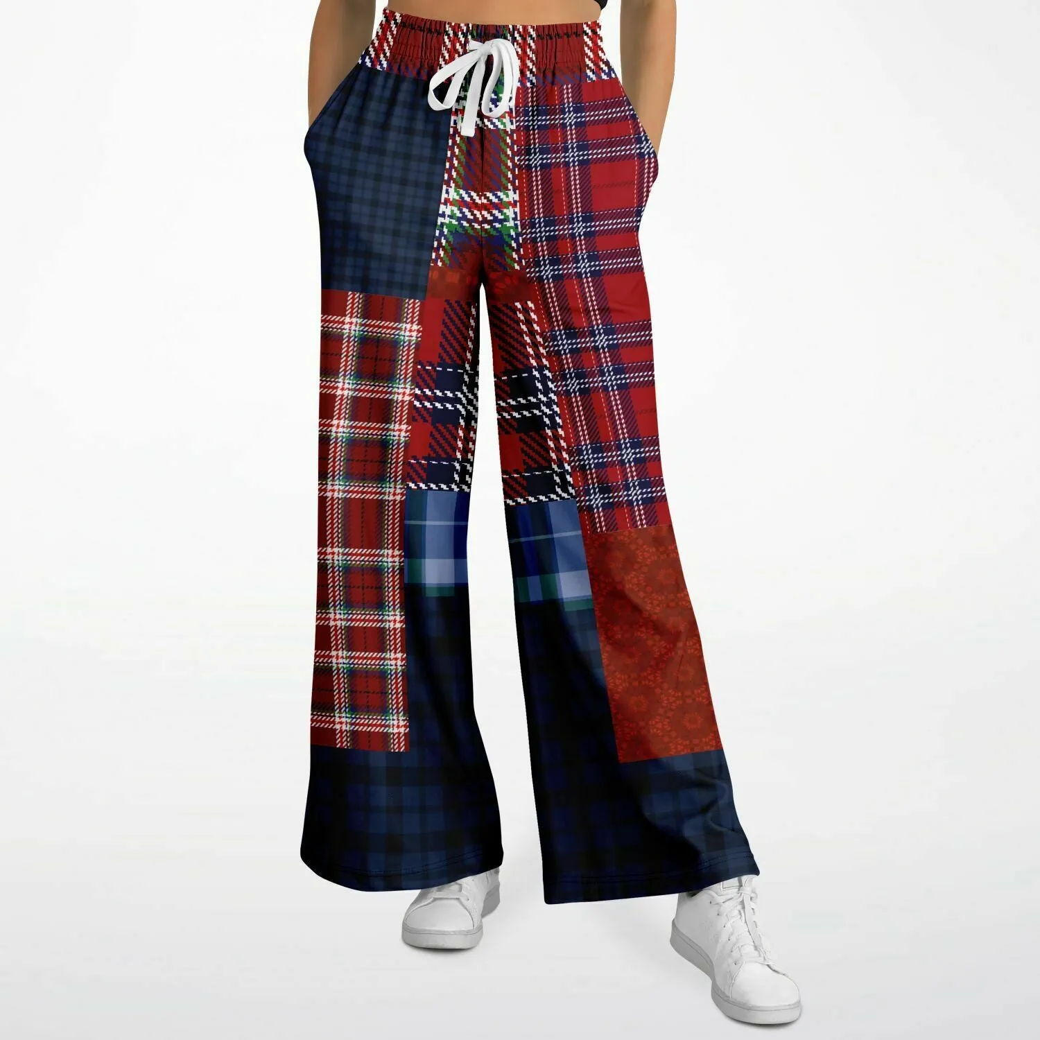 Yankee Doodle Plaid Patchwork Bellbottoms